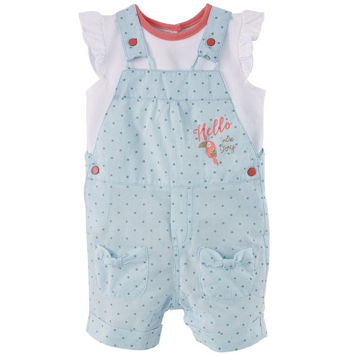 baby girl short dungarees